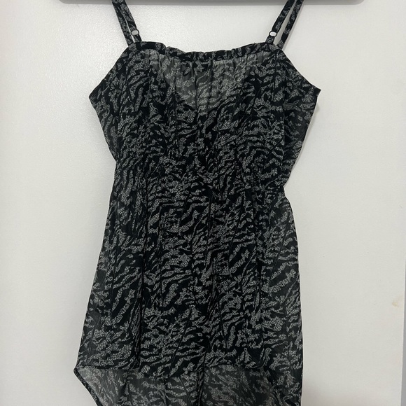 Vintage Guess Camisole / Tank - Flowy - Zebra Stripe - Black White - Sma… - Picture 4 of 9